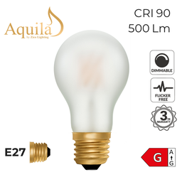 [ZL-A60/6W22E27F] GLS A60 Frosted 6W 2200K E27 Light Bulb