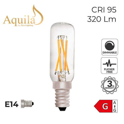 [ZL-T25/4W27E14C] Tube T25 Clear Picture Light 4W 2700K E14 Light Bulb