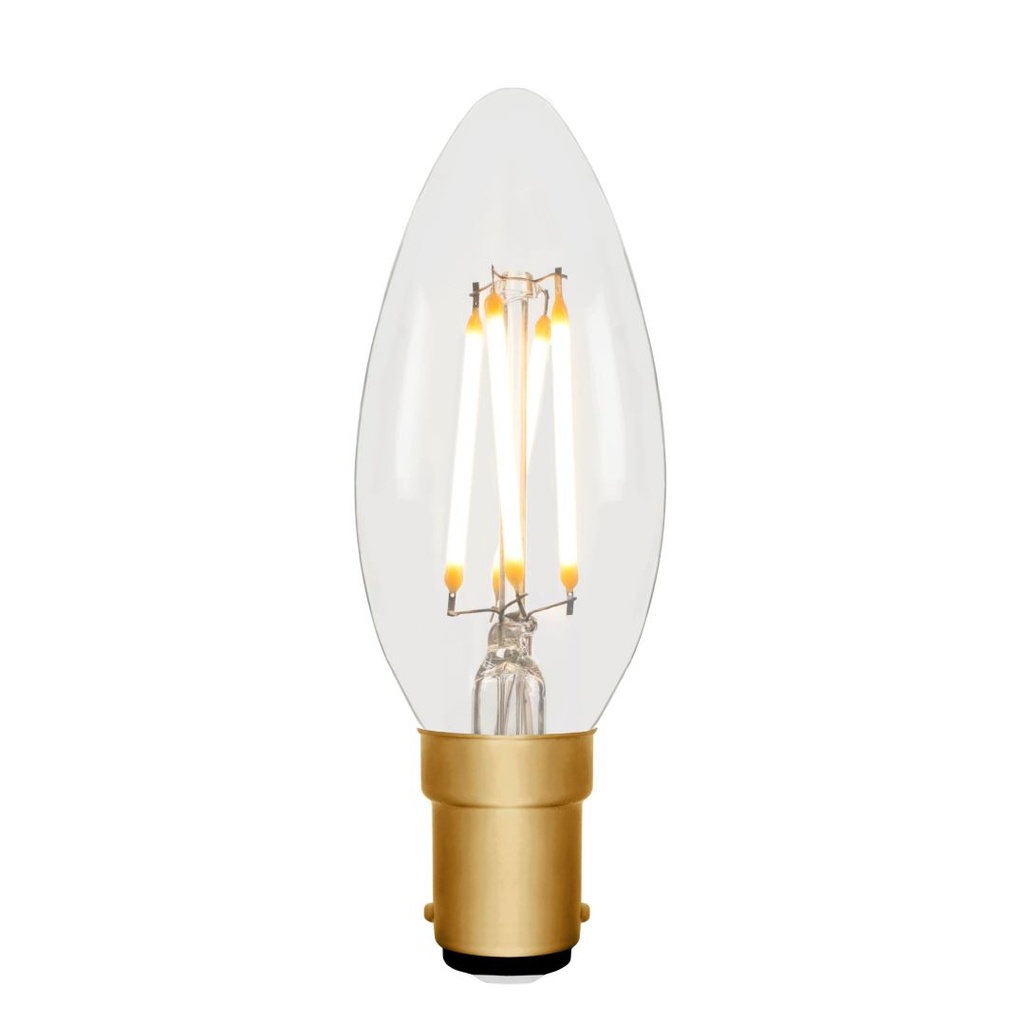 Candle C35 Clear 4W 2200K B15 Light Bulb