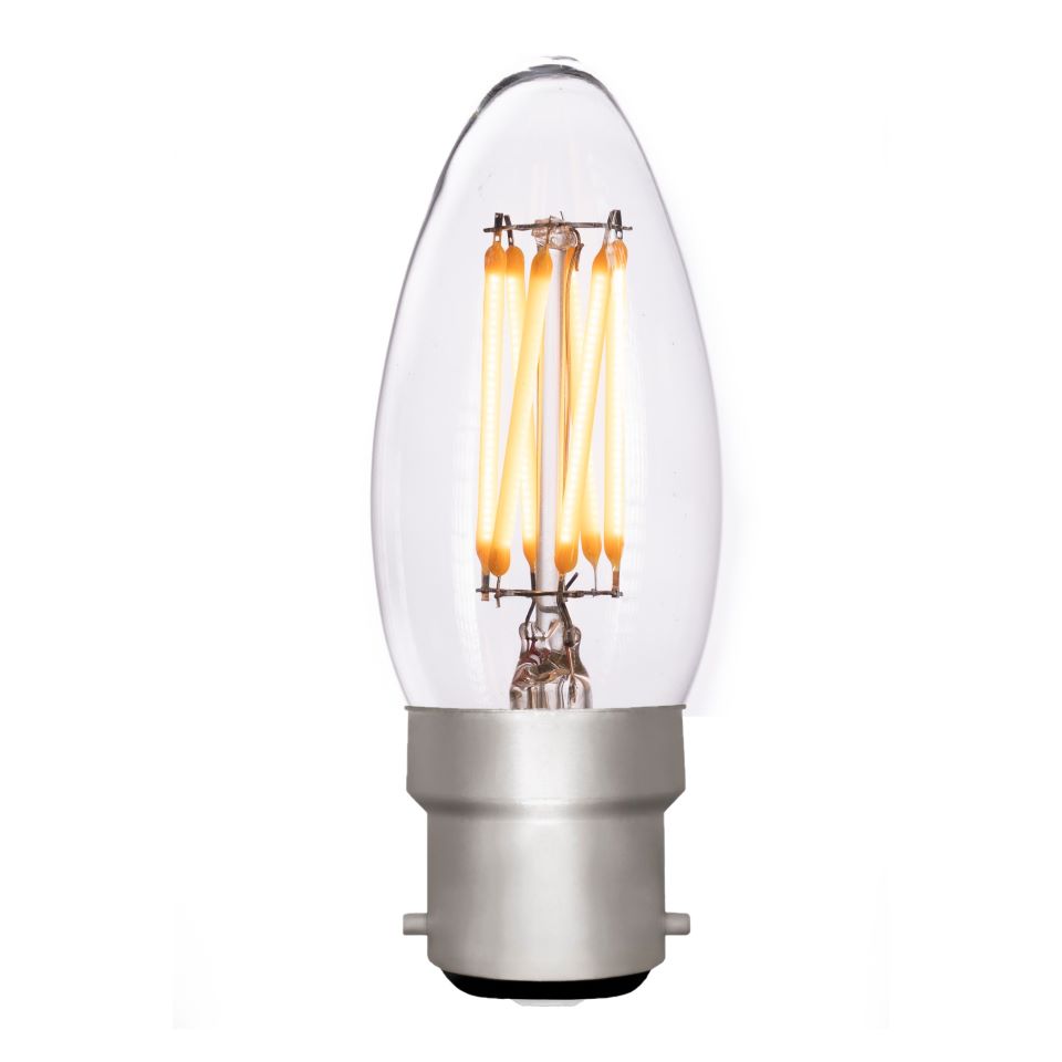 Candle C35 Clear 4W 2700K B22 Light Bulb