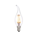 Flame Tip Candle C35 Clear 4W 2700K E14 Light Bulb