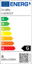 GLS A60 Porcelain 6W 2700K E27 Light Bulb