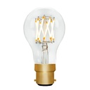 GLS A60 Clear 6W 2200K B22 Light Bulb