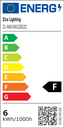 GLS A60 Clear 6W 2200K B22 Light Bulb