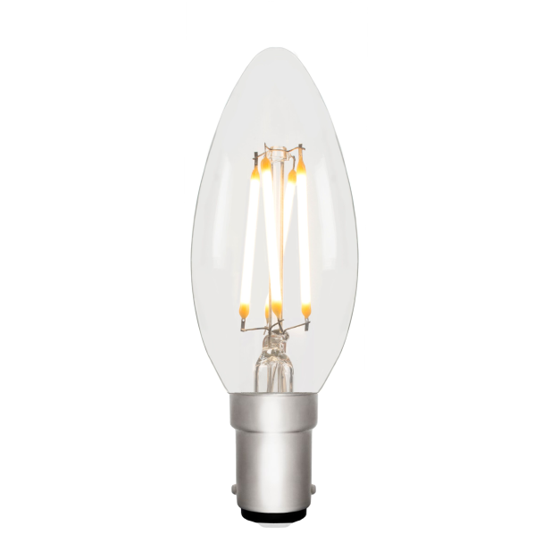Candle C35 Clear 4W 2700K B15 Light Bulb