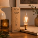 C22 ​French Candle Clear Vintage Warm Decorative LED Filament Bulb 2W 2200K E14