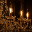 C35 Flame Tip Candle Clear Vintage Warm Decorative LED Filament Bulb 4W 2200K E14