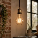 A60 GLS Amber Ultra Warm Decorative LED Filament Bulb 6W 2000K B22