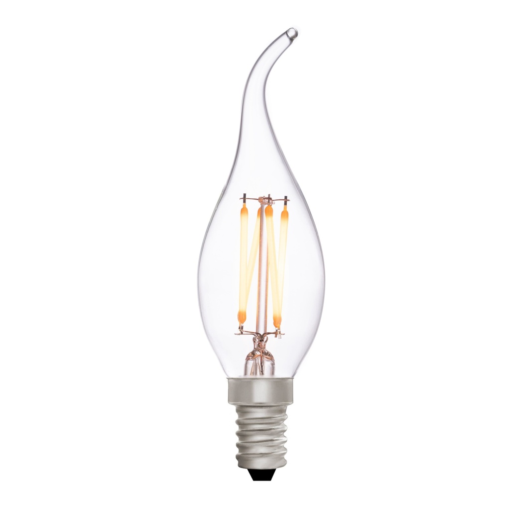 Flame Tip Candle C35 Clear 4W 2700K Light Bulb