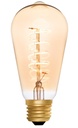 Squirrel Cage ST64 Helix Amber 4W 2000K E27 Light Bulb