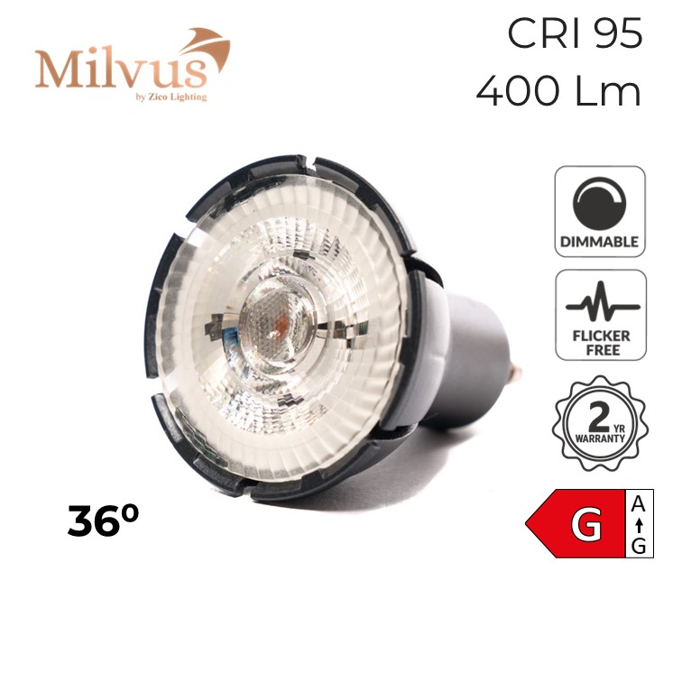 Colour Balance GU10 Dimmable Spotlight 7W 2200K 36°