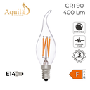 Flame Tip Candle C35 Clear 4W 2700K E14 Light Bulb