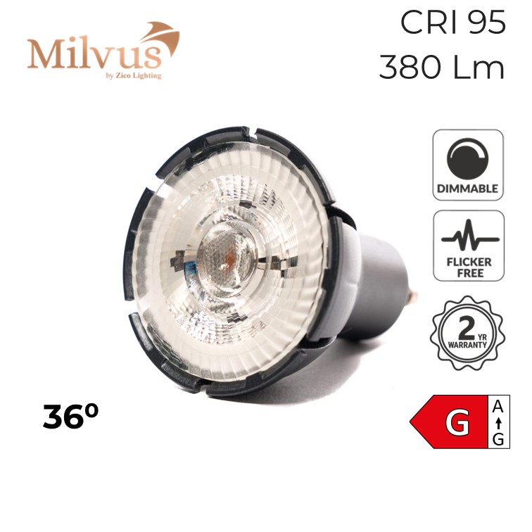 GU10 Colour Balance Dim-to-Warm LED Spotlight Bulb 7W 2000K-3000K 36°