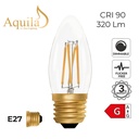 Candle C35 Clear 4W 2200K E27 Light Bulb