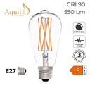 Squirrel Cage ST64 Clear 6W 2700K E27 Light Bulb