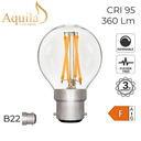 Golfball G45 Clear 4W 2700K B22 Light Bulb