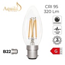 Candle C35 Clear 4W 2700K B22 Light Bulb