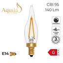 ​French Candle C22 Clear 2W 2200K E14 Light Bulb