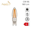 G9 Clear Warm White LED Capsule Light Bulb 3W 2700K