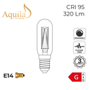 Tube T25 Clear 4W 2700K E14 Light Bulb