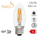 Candle C35 Clear 4W 2700K E27 Light Bulb