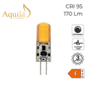 G4 Clear CRI95+ COB Warm White LED Capsule Bulb 1.5W 2700K 9-15V