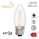 C35 Candle Frosted Warm White Decorative LED Filament Bulb 4W 2700K E27