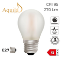 G45 Golfball Dim-to-Warm Frosted Decorative LED Filament Bulb 4W 2000K to 2800K E27