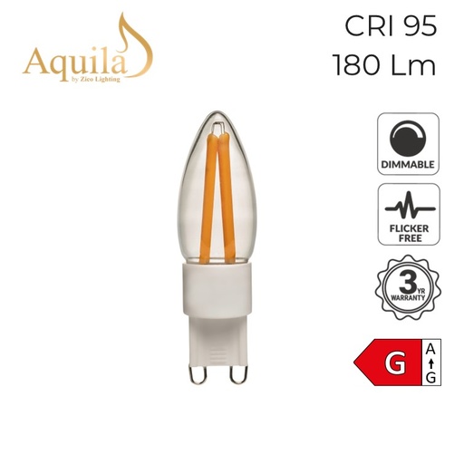 [ZL-G9S/3W27C] G9 Clear Warm White LED Capsule Light Bulb 3W 2700K